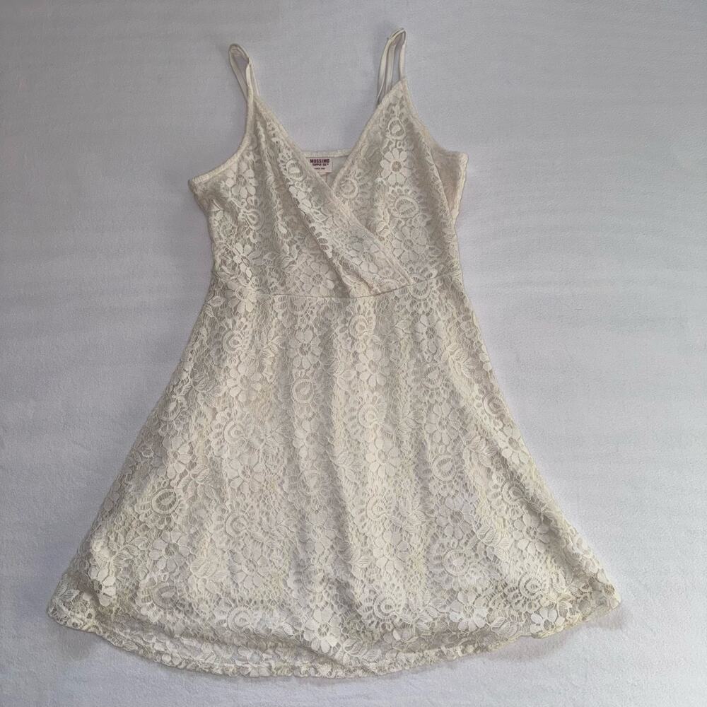 Cream Floral Eyelet Mossimo Dress